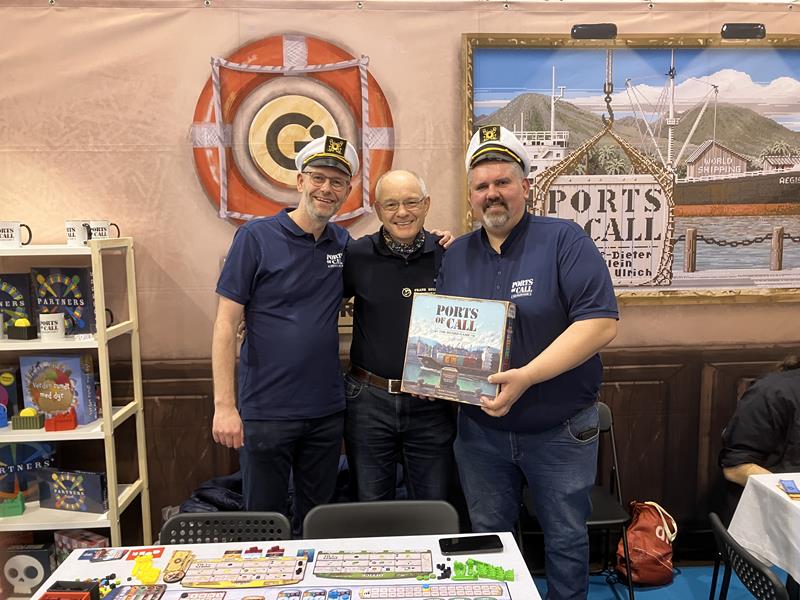 [Morten Skovhus, Frank and game designer Keld V. Rasmussen]