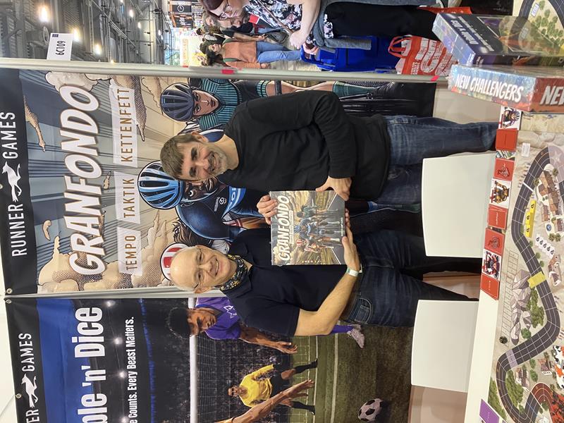[Frank with Granfondo designer Ralf Vanpey]